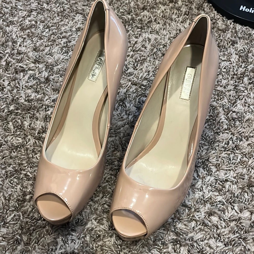 Peep toe heels